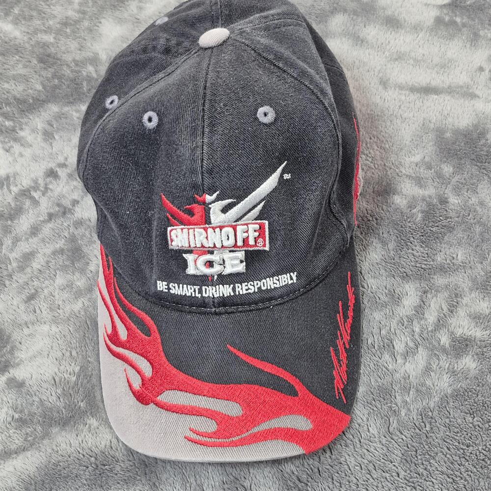 Vintage Matt Kenseth Hat Cap Strap Back Mens One Size NASCAR Racing Smirnoff Ice
